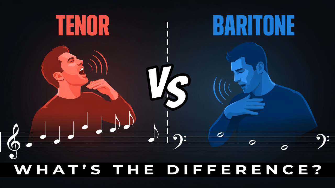 Tenor vs Baritone: What’s the Difference? (Range, Tessitura & Timbre)